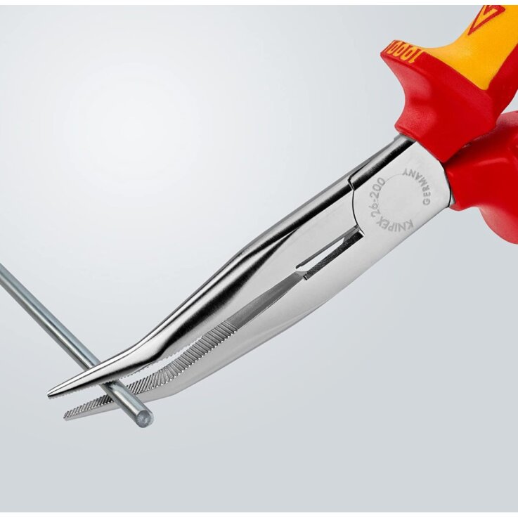 KNIPEX Flachrundzange mit Schneide 200 mm