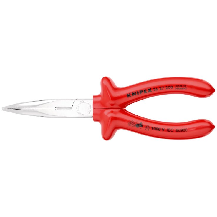 KNIPEX Flachrundzange mit Schneide 200 mm