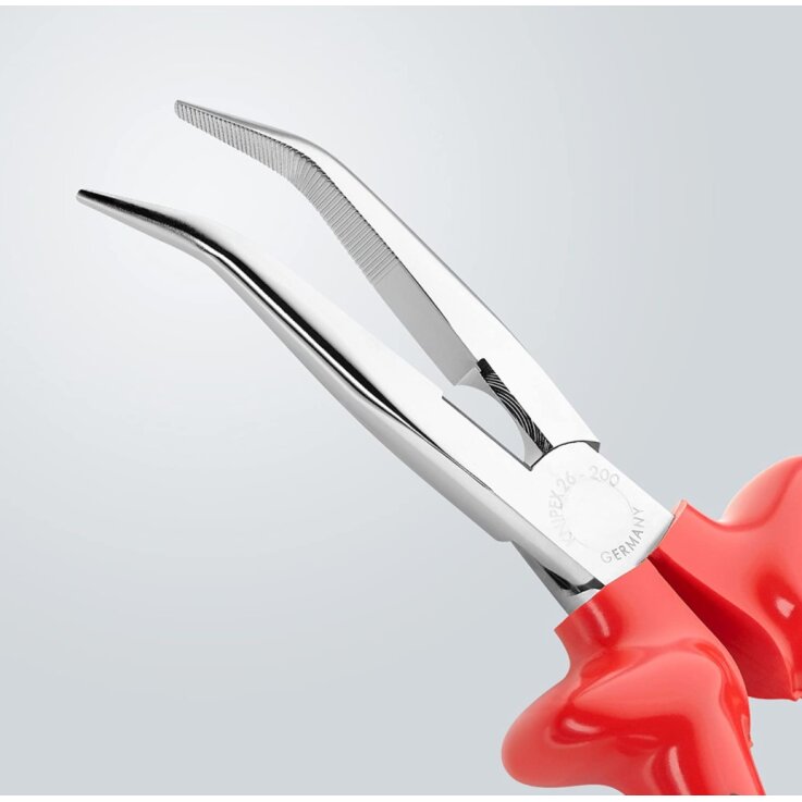 KNIPEX Flachrundzange mit Schneide 200 mm