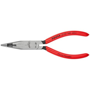 KNIPEX 27 01 160 Flachrundzange mit Mittenschneider 160 mm