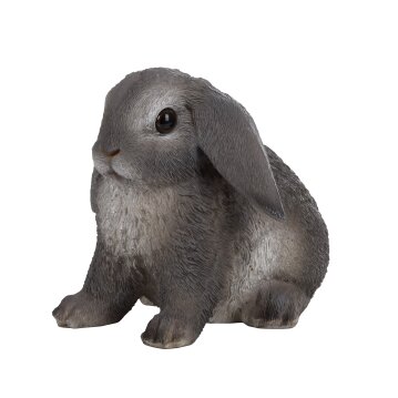 ESSCHERT DESIGN Deko - Figur Sitzendes Kaninchen, grau