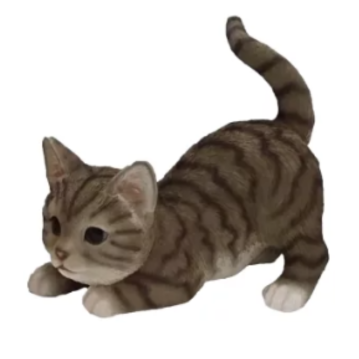 ESSCHERT DESIGN Deko - Figur Spielende Katze, grau -...
