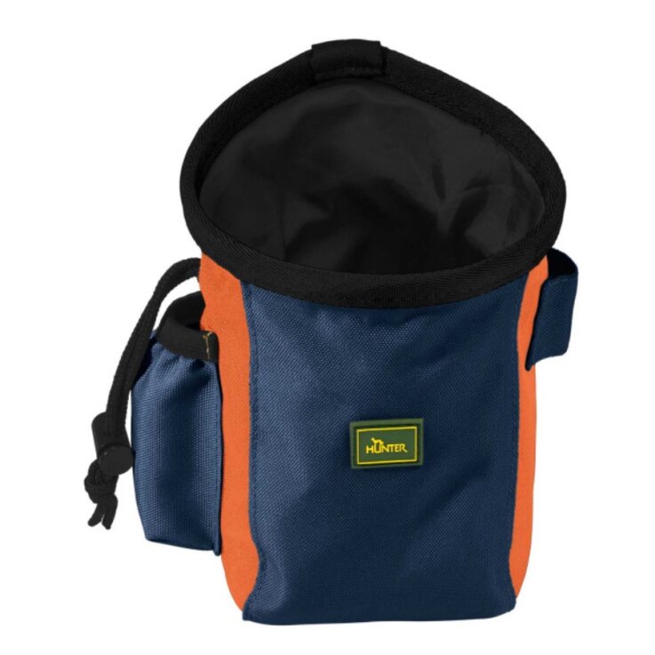 HUNTER Gürteltasche Bugrino Standard, L, grau-blau/orange, 14 x14 x14 cm