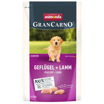 Hunde - Trockenfutter GranCarno Junior Geflügel + Lamm