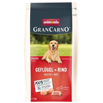 Hunde - Trockenfutter GranCarno Senior Gefl&uuml;gel + Rind