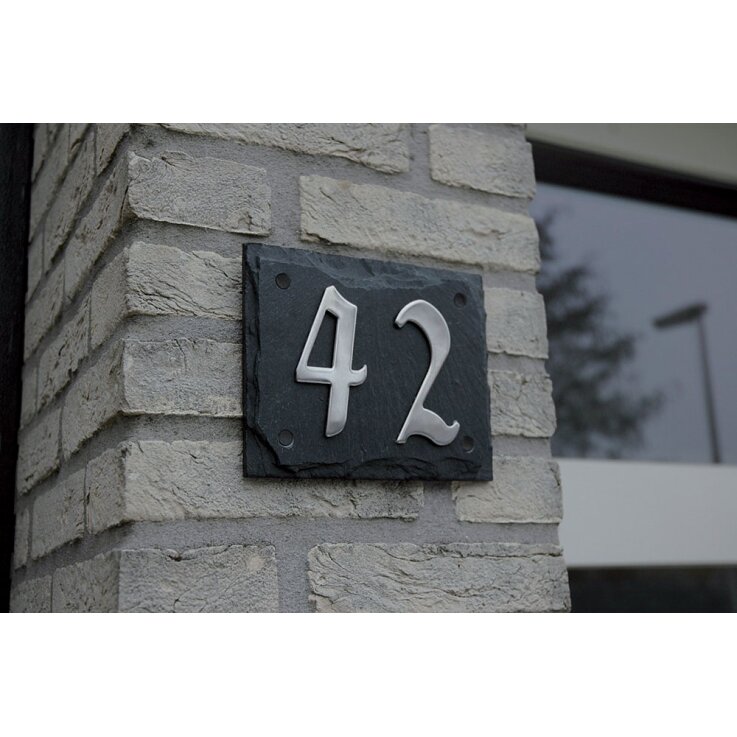 ESSCHERT DESIGN Schieferplatte für Hausnummern