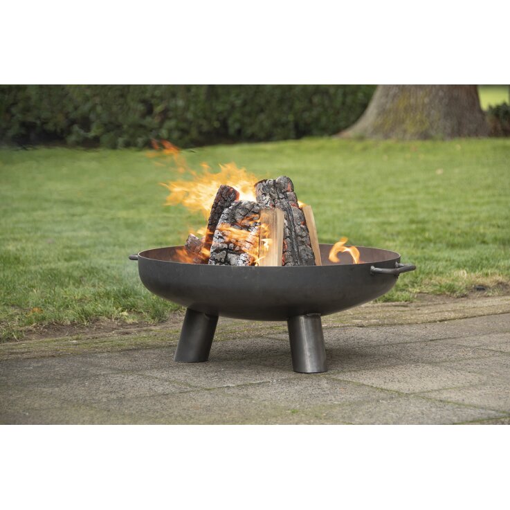 ESSCHERT DESIGN Feuerschale aus Stahl, schwarz