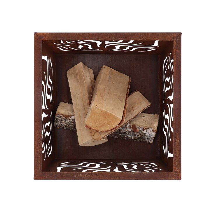 ESSCHERT DESIGN Feuerkorb quadratisch, rost