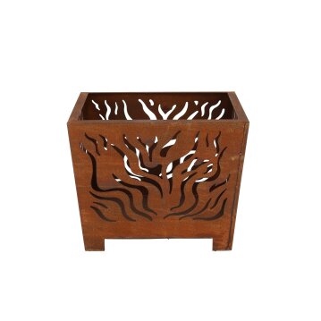 ESSCHERT DESIGN Feuerkorb quadratisch, rost