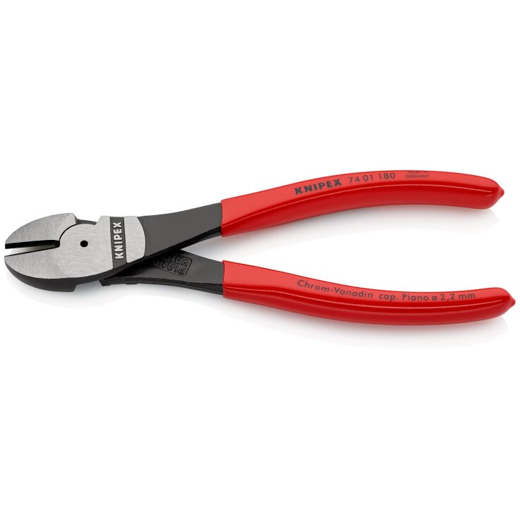 KNIPEX 74 01 180 Kraft-Seitenschneider 180 mm