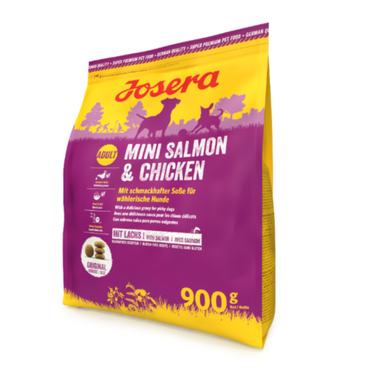 Hunde - Trockenfutter JOSERA Mini Salmon & Chicken, 900 g