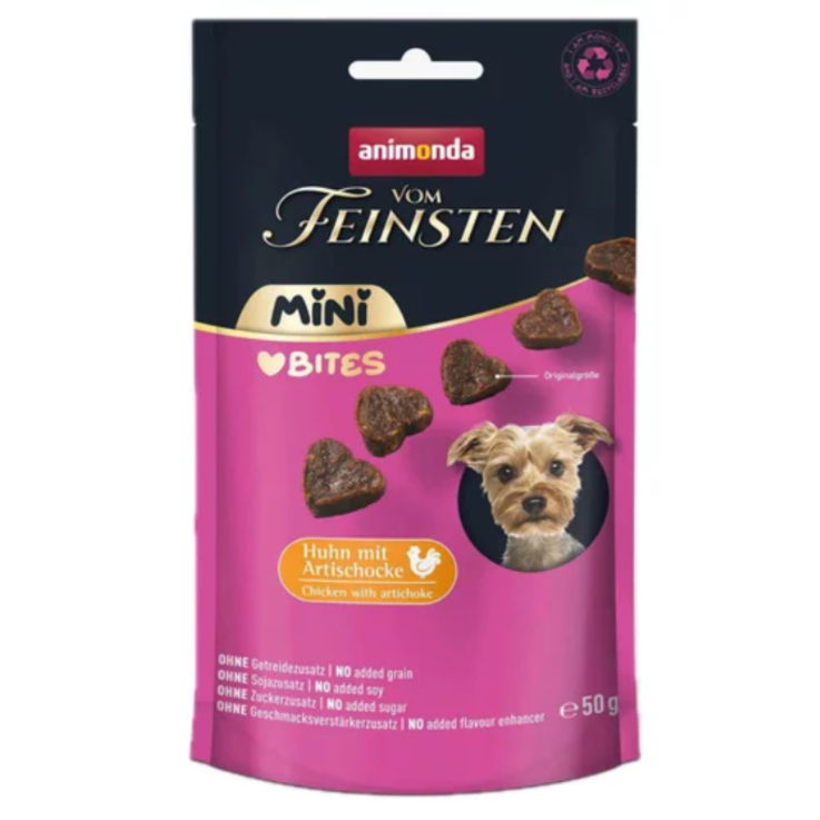 Hunde - Snacks ANIMONDA Vom Feinsten Adult Mini Love Bites Huhn mit Artischocke, 50 g