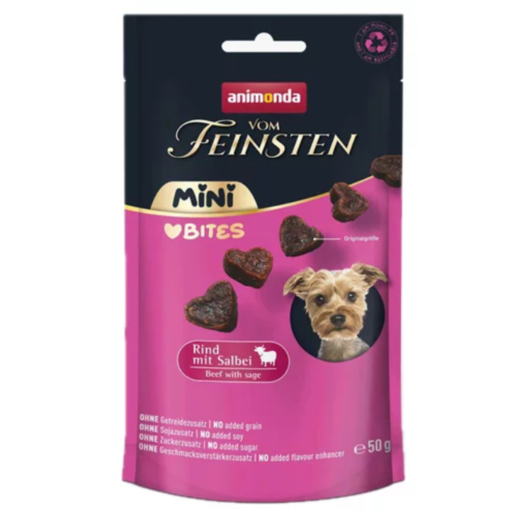 Hunde - Snacks ANIMONDA Vom Feinsten Adult Mini Love Bites Rind mit Salbei, 50 g