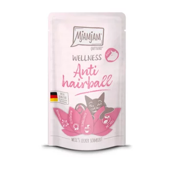 Katzen - Nassfutter MjAMjAM Wellness Anti Hairball Rind,...