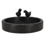 ESSCHERT DESIGN Vogeltränke aus Terrazzo, schwarz