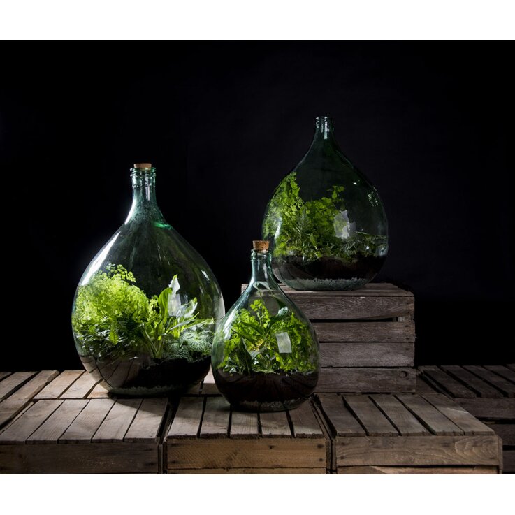 ESSCHERT DESIGN Terrarium-Pflanzgefäß mit Werkzeug
