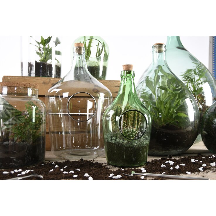 ESSCHERT DESIGN Terrarium-Pflanzgefäß mit Werkzeug