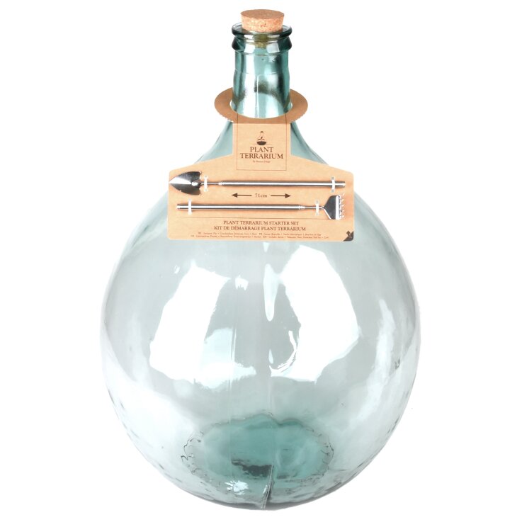 ESSCHERT DESIGN Terrarium-Pflanzgefäß mit Werkzeug