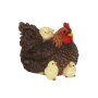 ESSCHERT DESIGN Deko - Figur Liegendes Huhn mit K&uuml;ken, braun