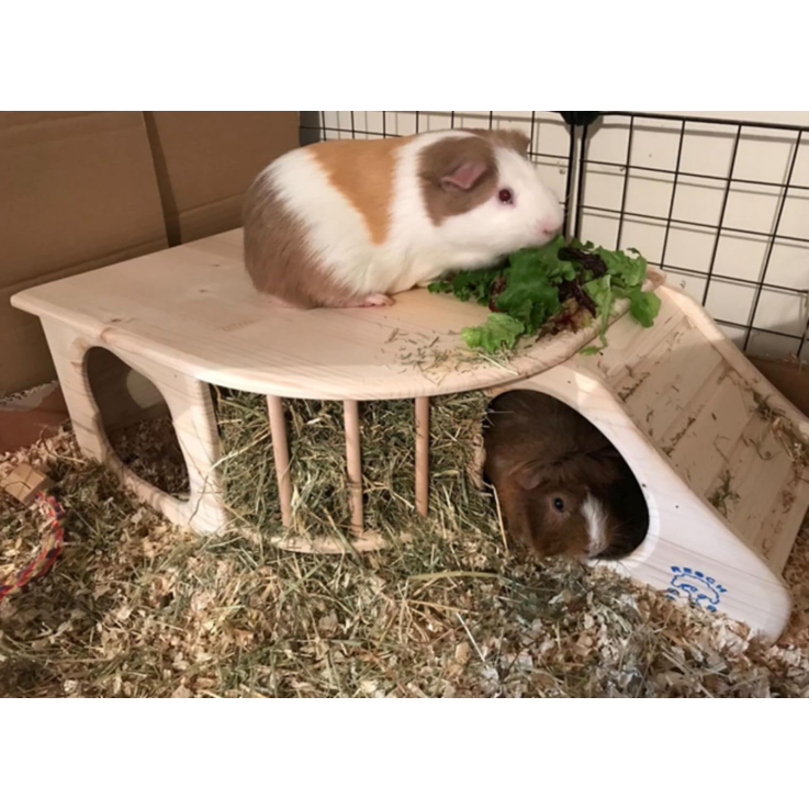 RESCH Nagerhöhle aus massivem Fichtenholz, XL