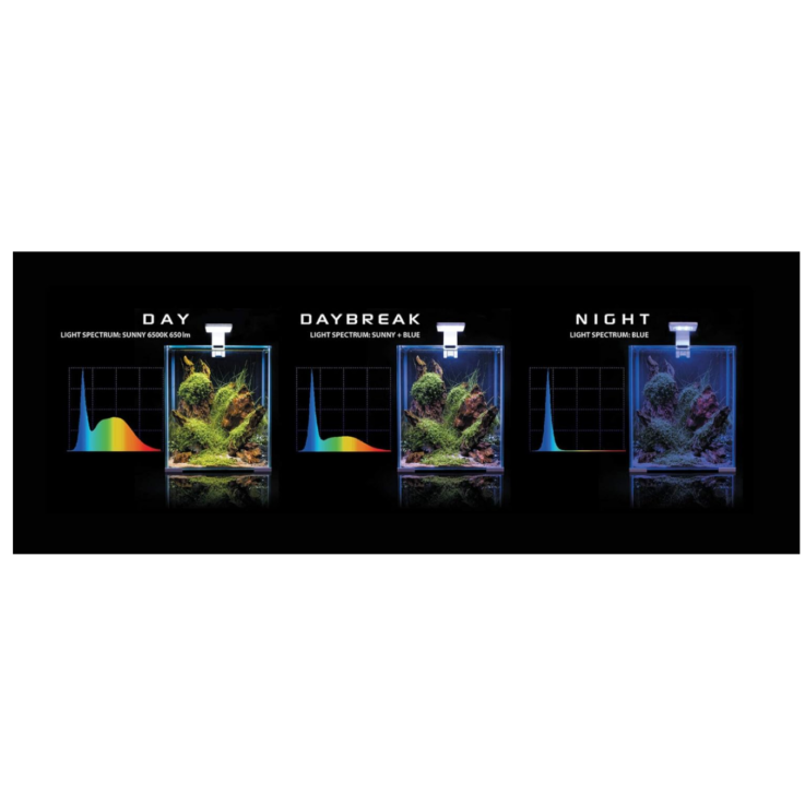 AQUAEL Nano-Aquarium "Shrimp Set Day & Night", 30 L, weiß