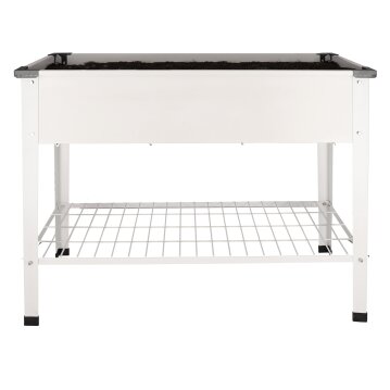 ESSCHERT DESIGN Hochbeet aus Metall mit Ablage, L