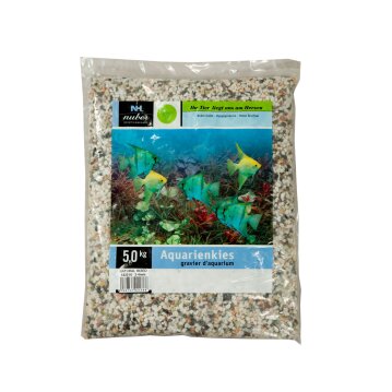 NUBER Aquarien - Zierkies natur/weiß/bunt, 5 kg