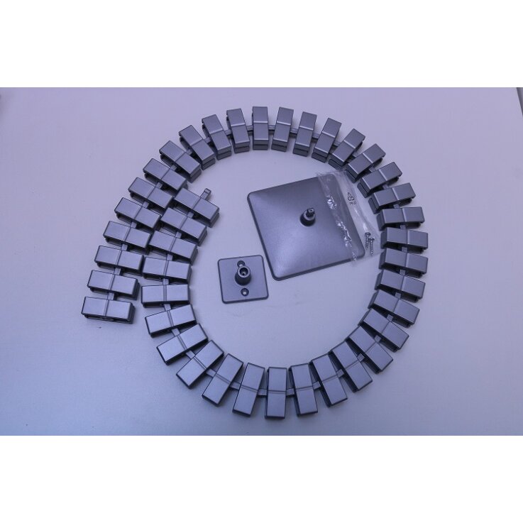 Vertikale Kabelführung 38 Kettenglieder Farbe Silber