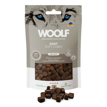 Hunde - Snack WOOLF Soft Cubes Ziege, 100 g