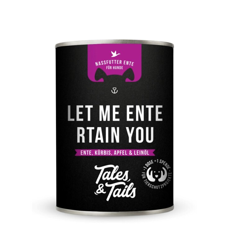Hunde - Nassfutter TALES & TAILS "Let me ENTErtain you", 400 g
