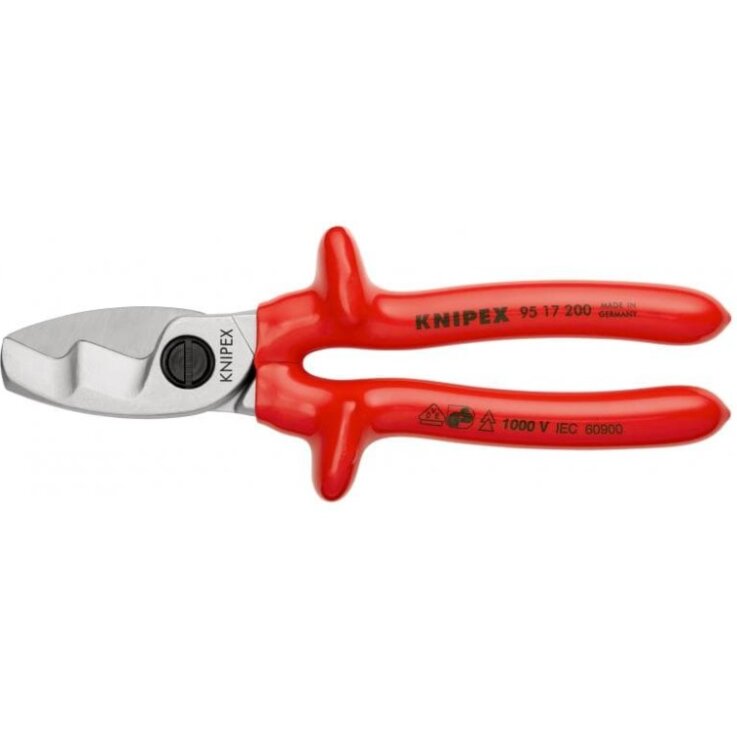 KNIPEX  Kabelschere Mit Doppelschneide