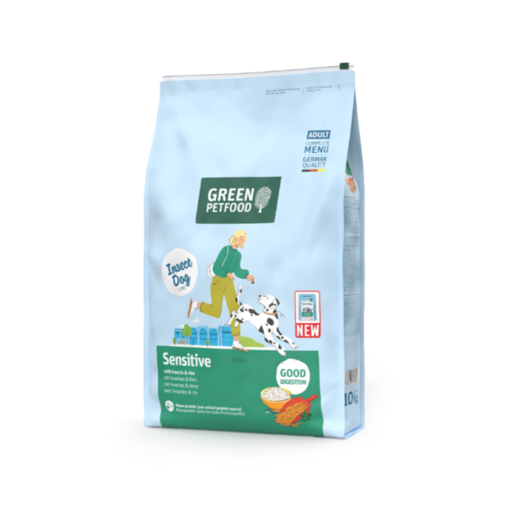 Hunde - Trockenfutter GREEN PETFOOD Insect Dog Sensitive mit Insekten & Reis, 10 kg