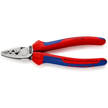 KNIPEX 97 72 180 Crimpzange fuer Aderendhuelsen