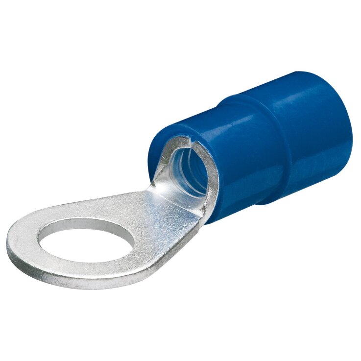 KNIPEX  Kabelschuh/Ringform isoliert, blau, Kabel 1,5 - 2,5mm², Schrauben Ø 4mm