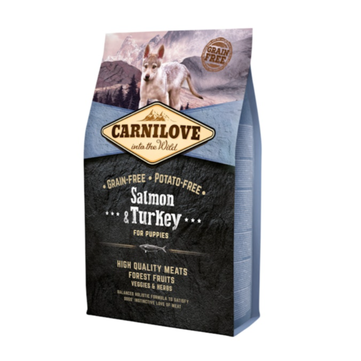 Hunde - Trockenfutter CARNILOVE Puppy Salmon & Turkey