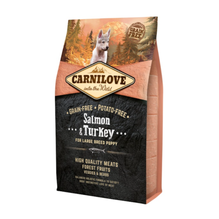 Hunde - Trockenfutter CARNILOVE Puppy Salmon & Turkey Large Breed