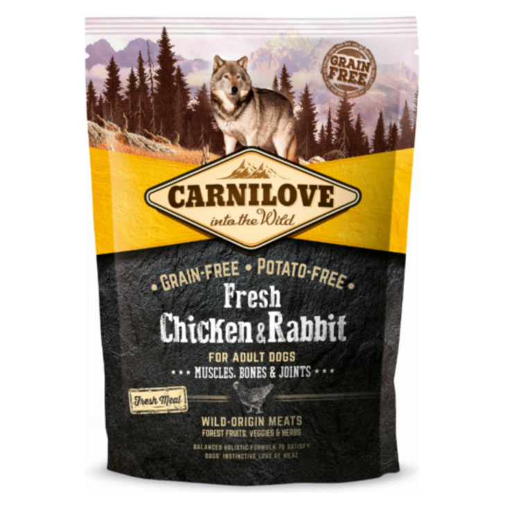 Hunde - Trockenfutter CARNILOVE Adult Fresh Chicken & Rabbit
