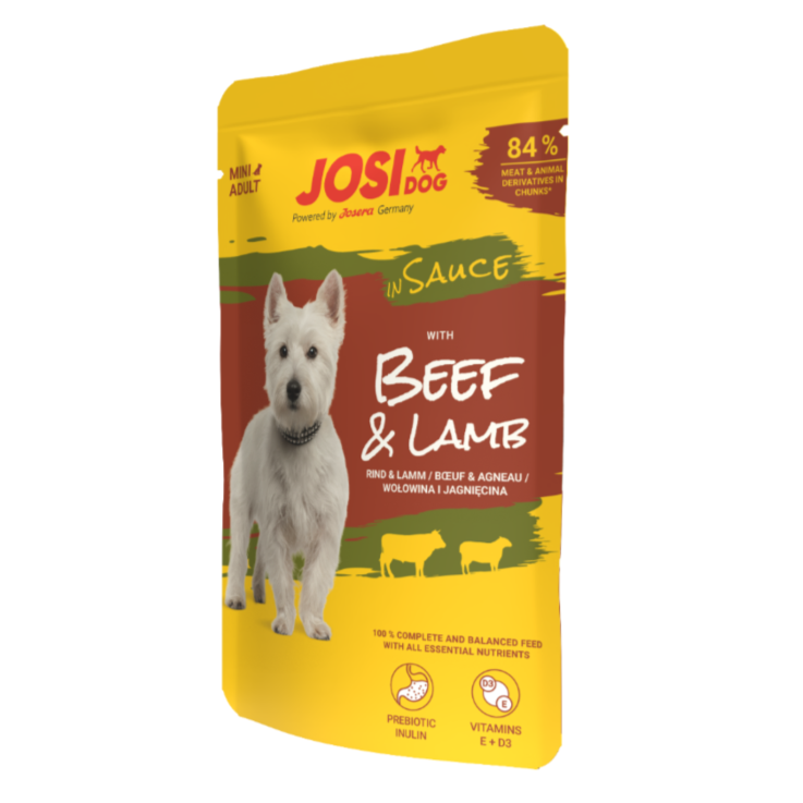 Hunde - Nassfutter JOSERA JosiDog Mini Beef & Lamb in Sauce, 100 g