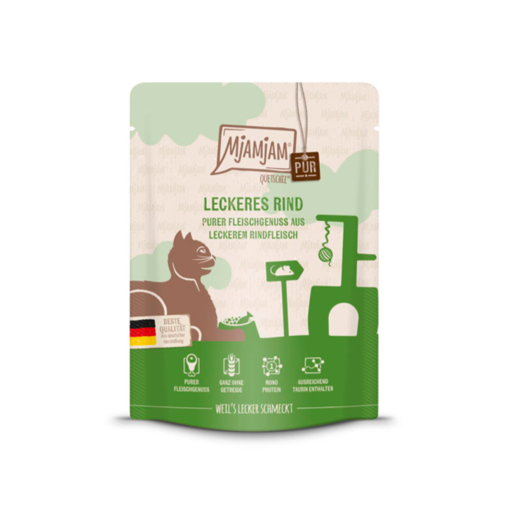 Katzen - Nassfutter MjAMjAM Adult Rind pur