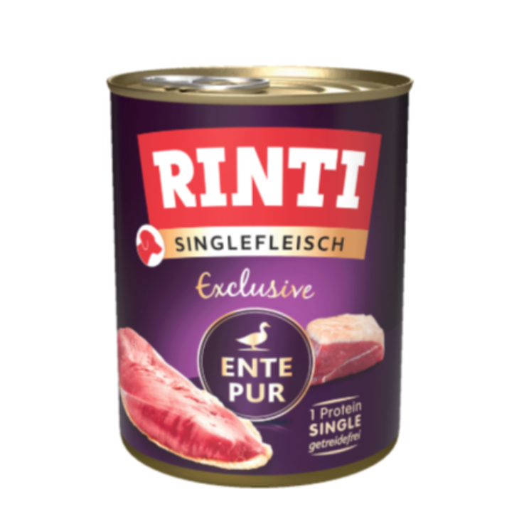 Hunde - Nassfutter RINTI Adult Singlefleisch Exclusive Ente Pur