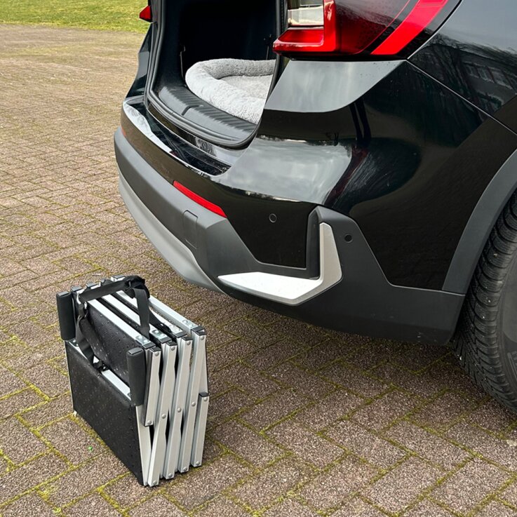 NOBBY Aluminium Falt-Treppe für Hunde, 4-stufig