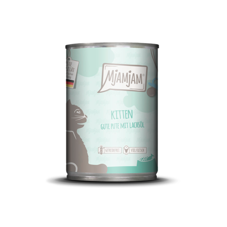 Katzen - Nassfutter MjAMjAM Kitten Pute & Lachsöl