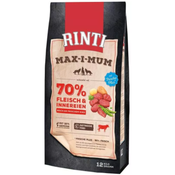 Hunde - Trockenfutter RINTI Adult Max-i-Mum Rind, 12 kg...