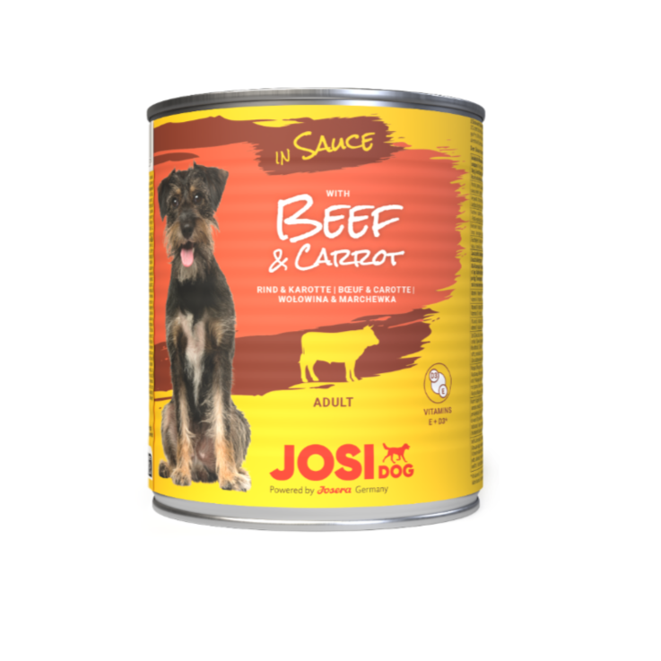 Hunde - Nassfutter JOSERA JosiDog Beef & Carrot in Sauce, 830 g