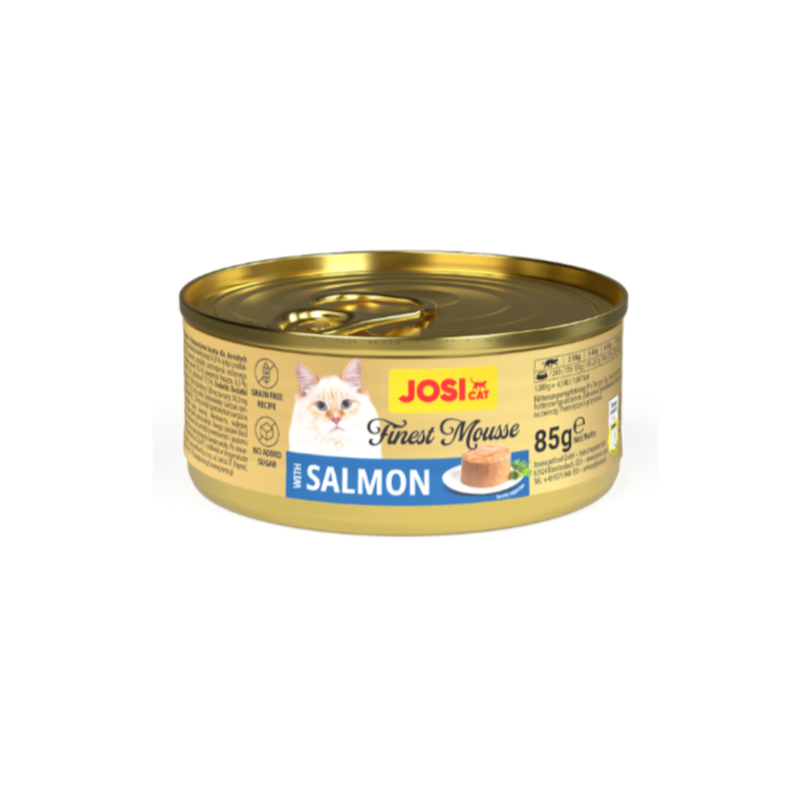Katzen - Nassfutter JOSERA JosiCat Finest Mousse with Salmon, 85 g