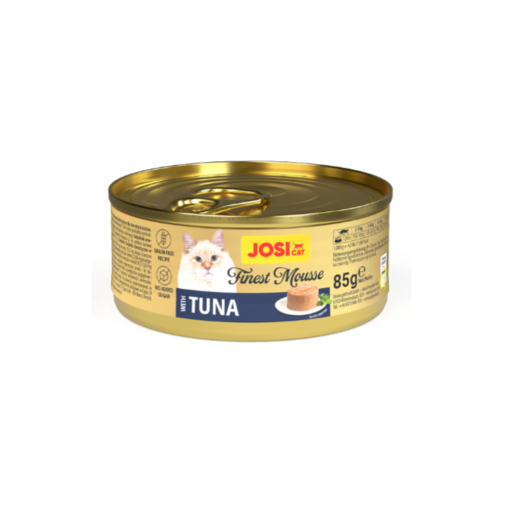 Katzen - Nassfutter JOSERA JosiCat Finest Mousse with Tuna, 85 g