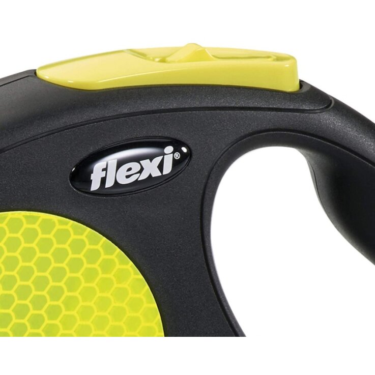 FLEXI New Classic Gurt, neon - gelb, M, 5 m