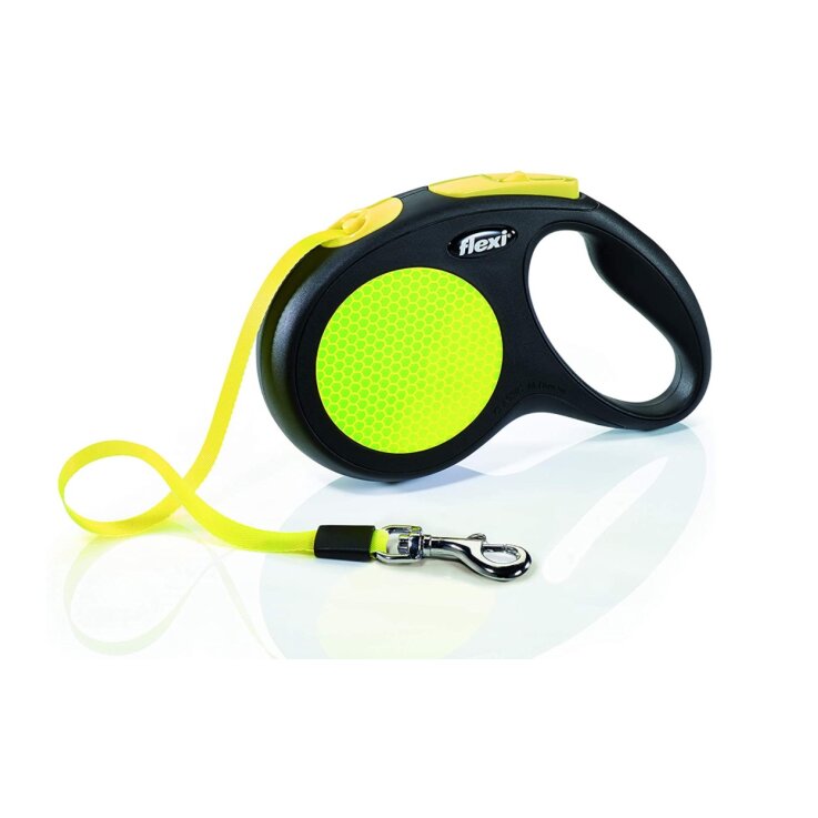 FLEXI New Classic Gurt, neon - gelb, L, 5 m