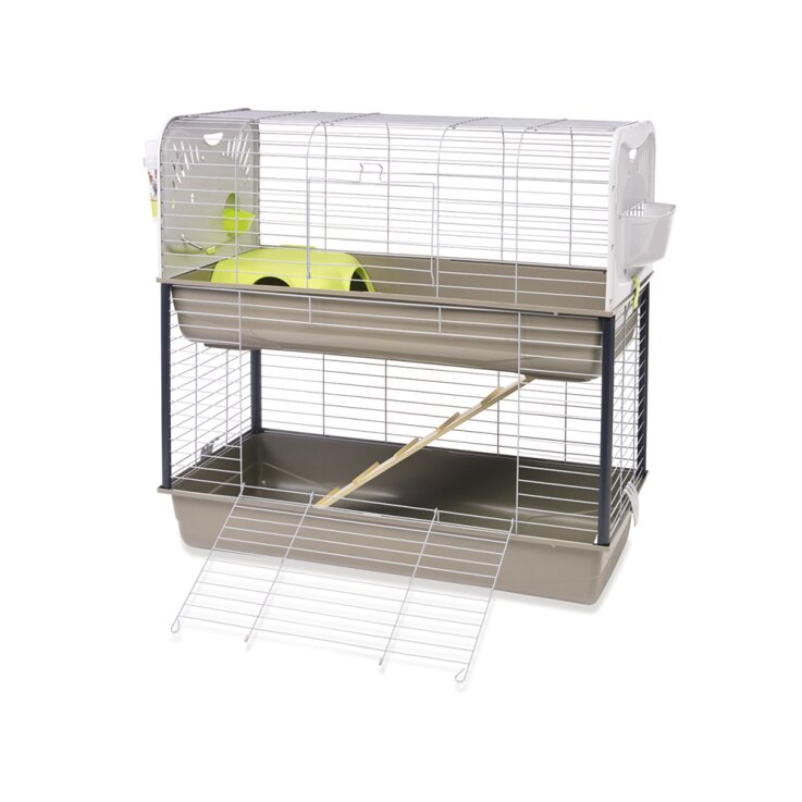 NOBBY  Nagerheim "Caesar 3 Double", grau, 100 x 50 x 97 cm