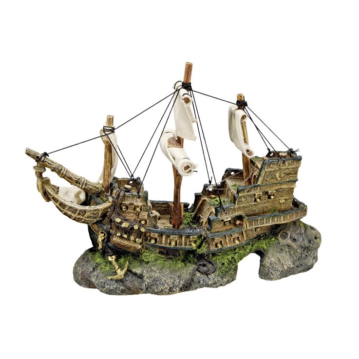 NOBBY Aqua Ornaments "SCHIFF", 33 x 13 x 23 cm